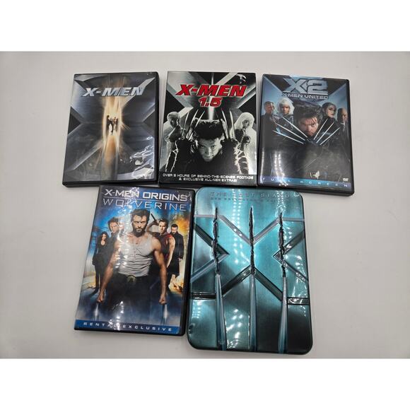 X-Men DVD Lot (5): X-Men, X-Men 1.5, X2, Origins, Last Stand Steelbook - Picture 1 of 11